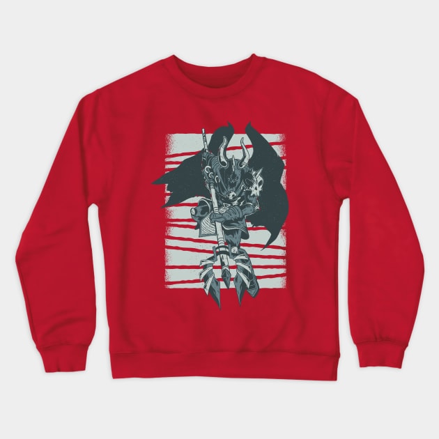 Dark Evil Knight Crewneck Sweatshirt by madeinchorley